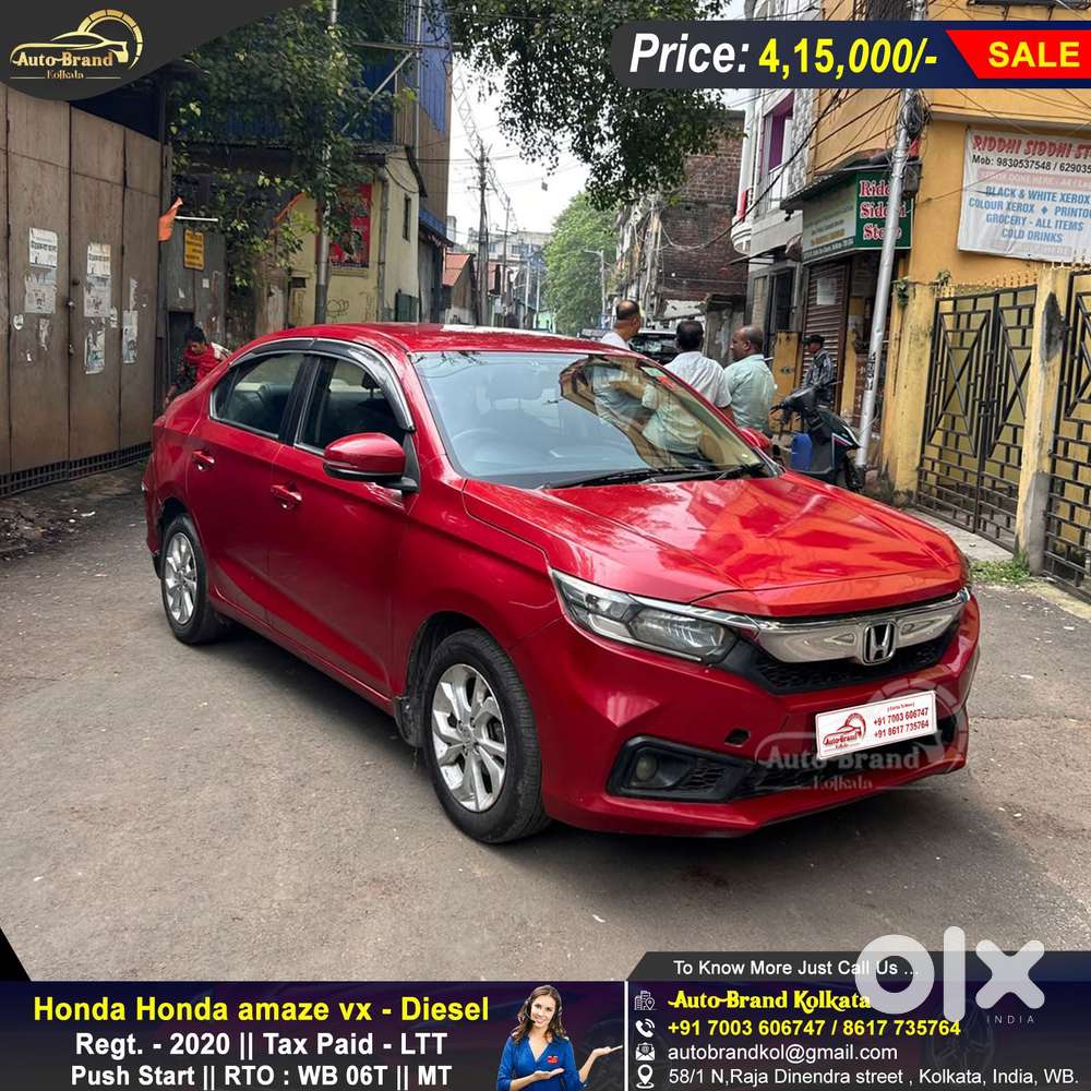 Honda Amaze 2nd Gen Vx, 2020, Diesel