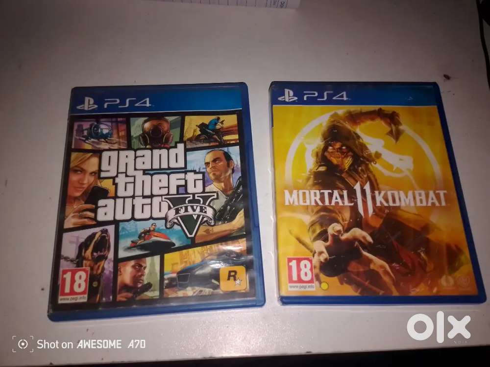 GTA 5+Mortal kombat 11 PS4 disc