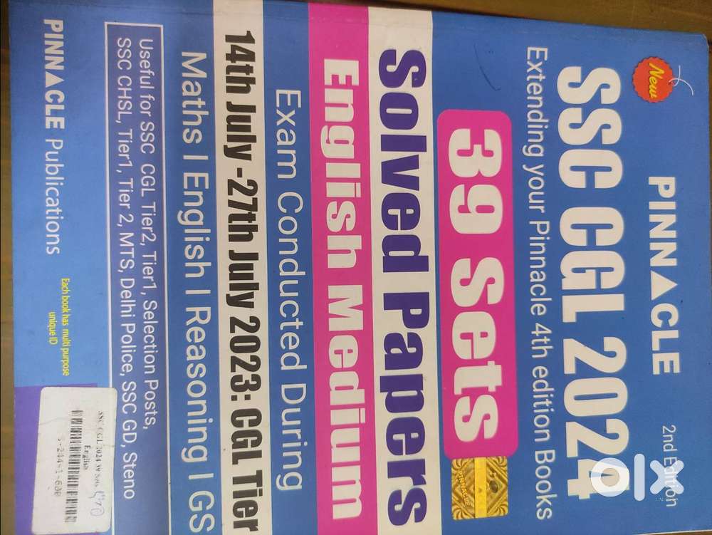 SSC CGL pyq book 2024 and 2023 of Pinnacle - Books in IRC Village ...