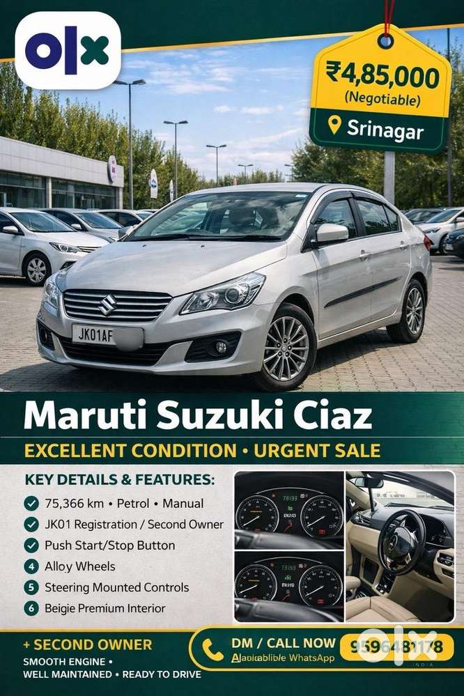 Maruti Suzuki Ciaz 2017 Petrol Well Maintained