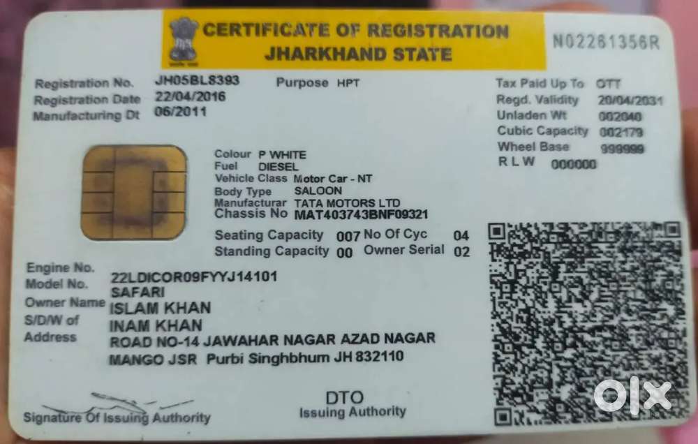 Tata Safari 2016 Diesel 74000 Km Driven