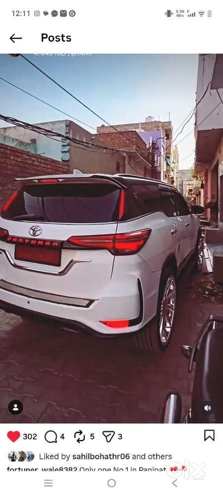 Modified Fortuner Loding 4 Lakh +
