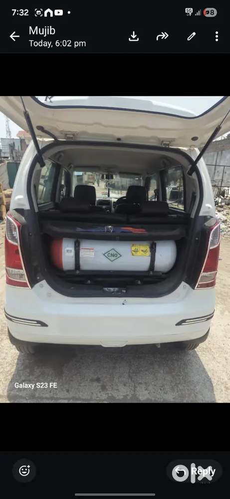Super Tight Condition Maruti Suzuki Wagoner White  Colour Petrol Cng