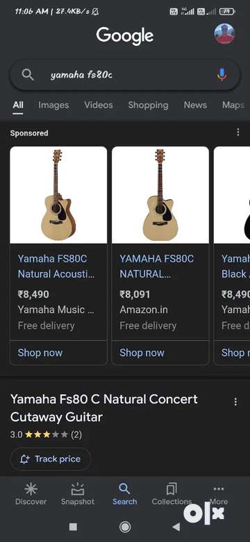 Yamaha deals fs80c amazon