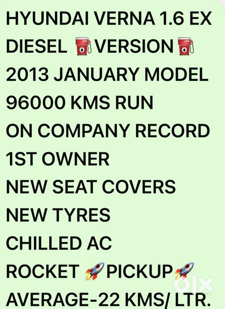 Hyundai Fluidic Verna 1.6 Crdi S, 2013, Diesel