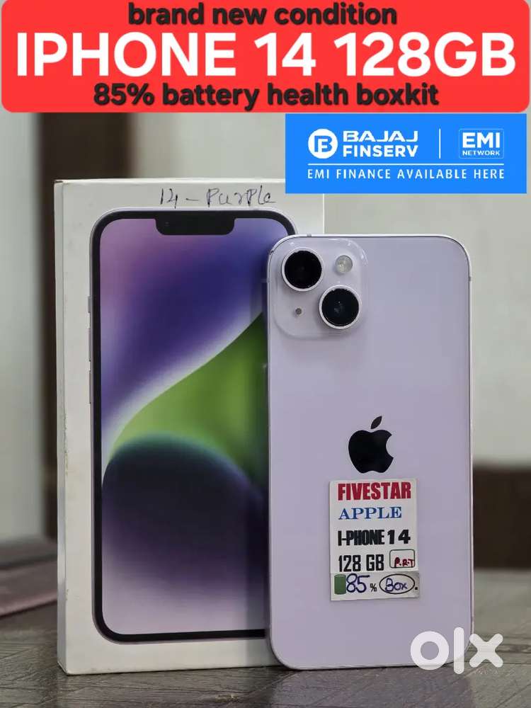 IPhone 14 128gb 85% battery health boxkit good condition