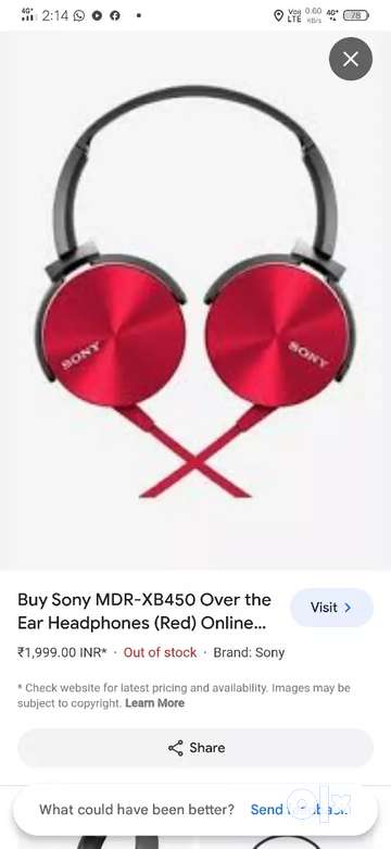 Sony mdr online red