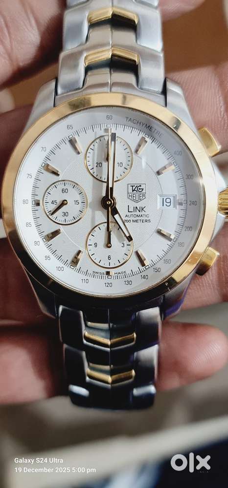 Tag Heuer Link automatic Chronograph 18K Gold steel - Men in