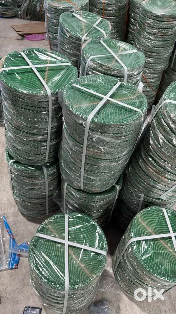 Green bulk Paper plates