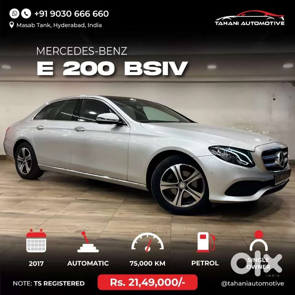 Mercedes-benz E-class E 200, 2017, Petrol