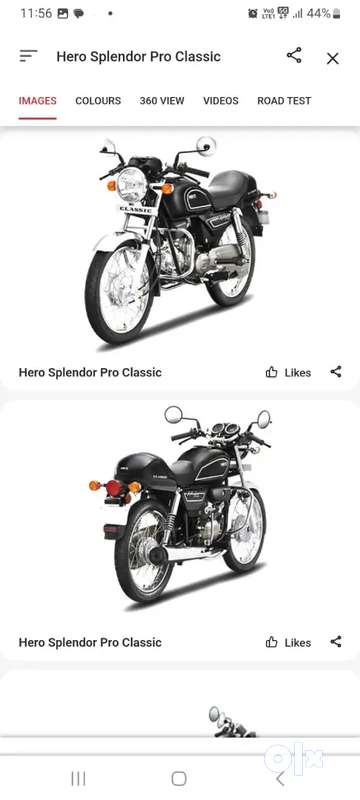 Hero splendor pro on sale classic olx