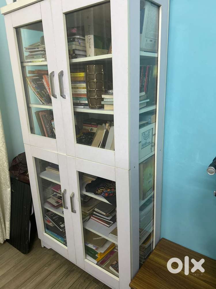 Glass Crockery and Book Shelf
