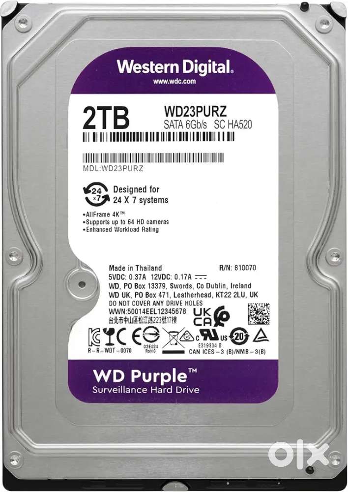 Western purple 2 TB