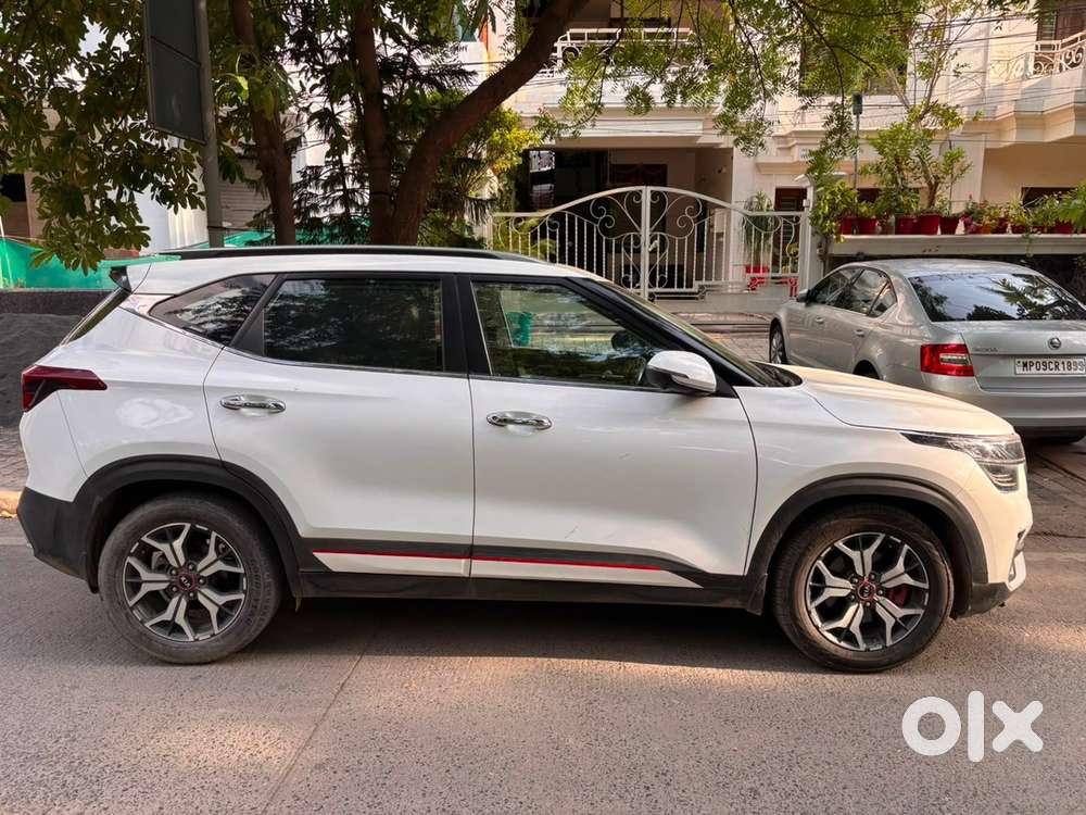 Kia Seltos Gt Line 1.4 Turbo Petrol Mt  2019  White  Top Model