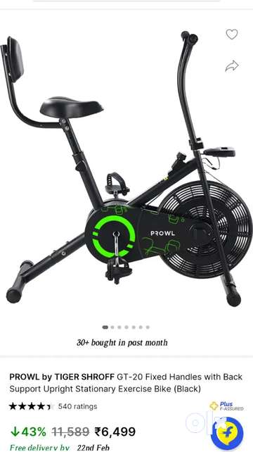 Prowl by tiger Shroff exercise bike for fitness and weight loss