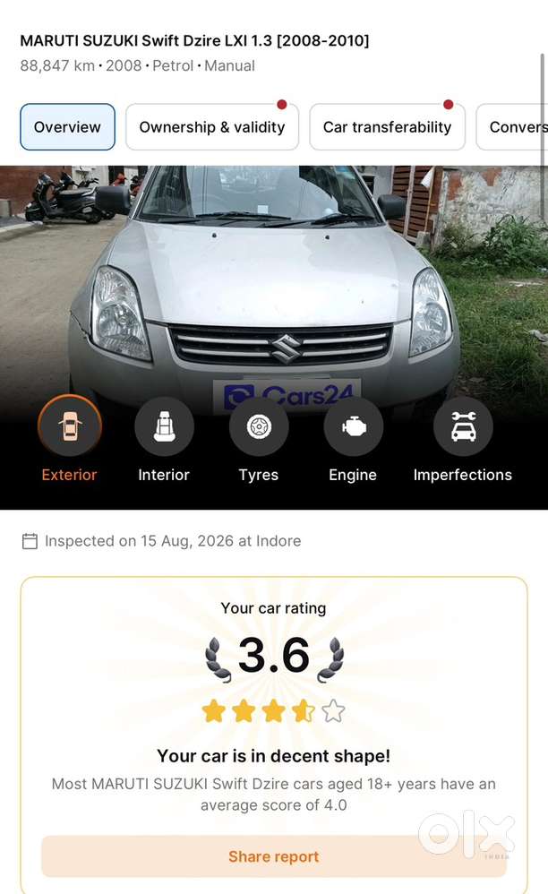 Maruti Suzuki Swift Dzire 2008 Petrol Well Maintained