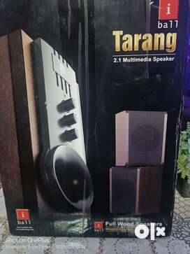 Iball tarang 2.1 full wood best sale multimedia speaker