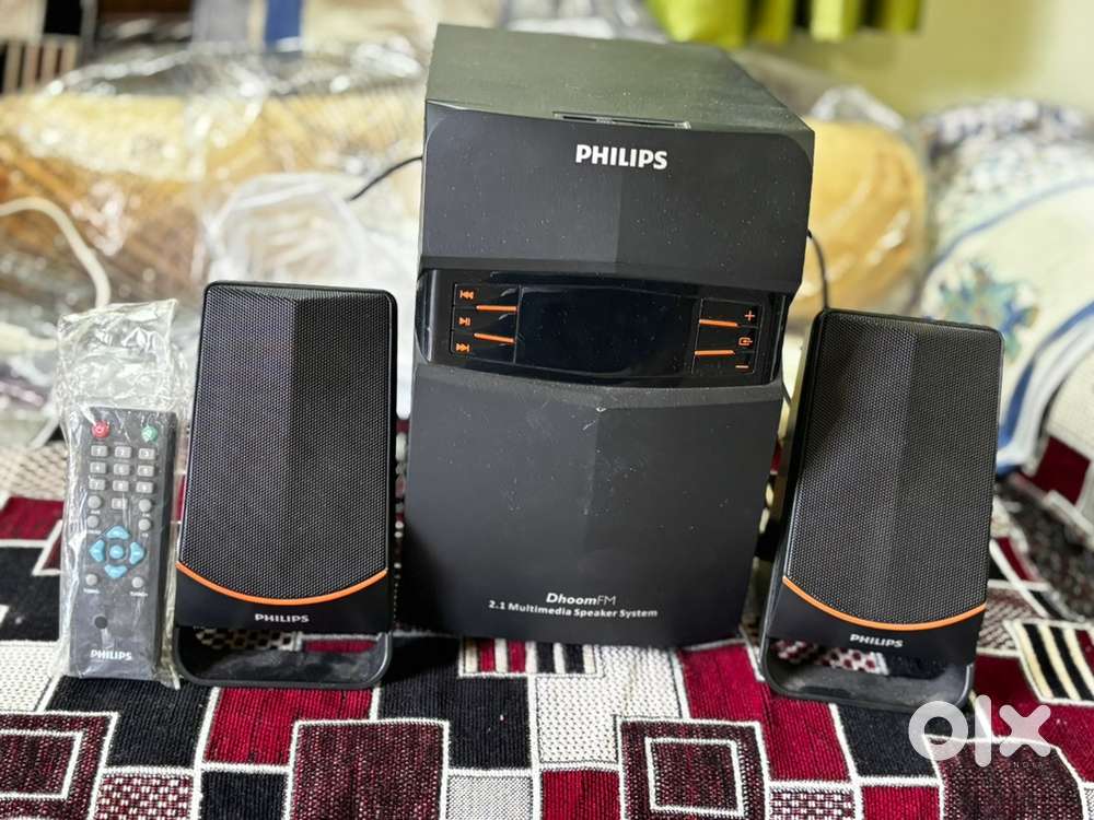 Philips DhoomFM 2.1 Speaker System | Original Remote | Good Condition