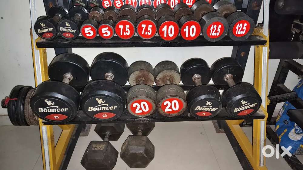 Complete gym equipment for sale - good condition