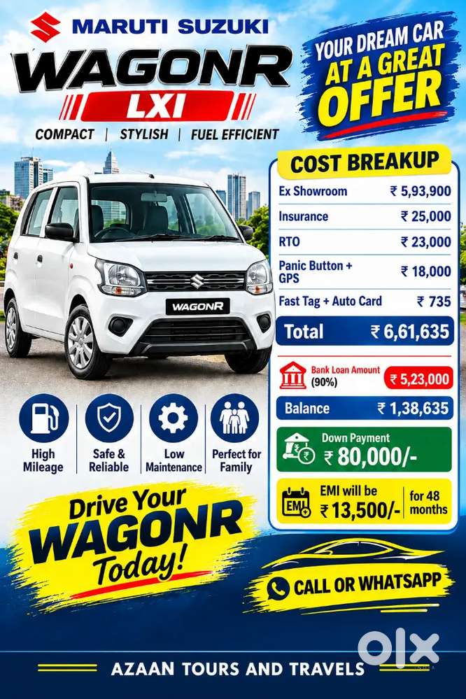 Maruti Suzuki Wagon R 2026 Lxi
