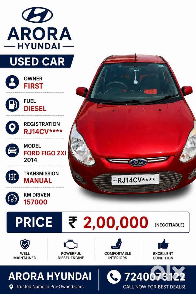 Ford Figo Diesel Zxi, 2014, Diesel