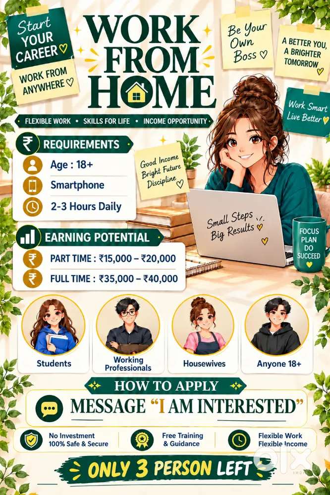 Part Time Job for Students & Housewives

Work from Home