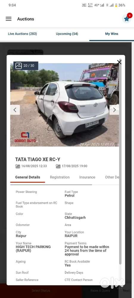Tata Tiago 2020 Petrol 3600 Km Driven