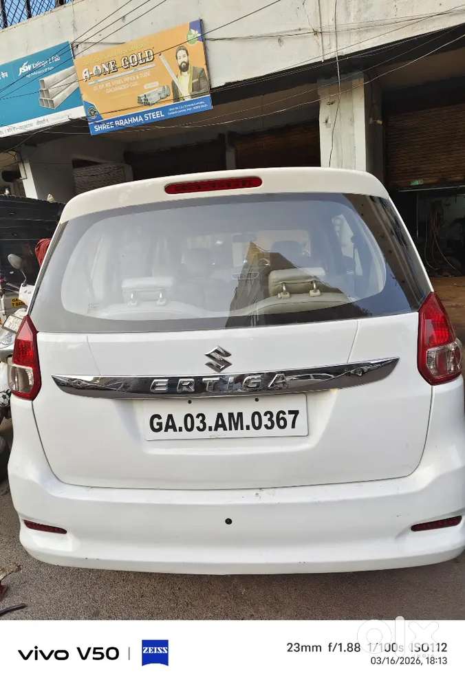 Ertiga Vxi Year 2015 April White Colour Petrol In Excellent Condition.