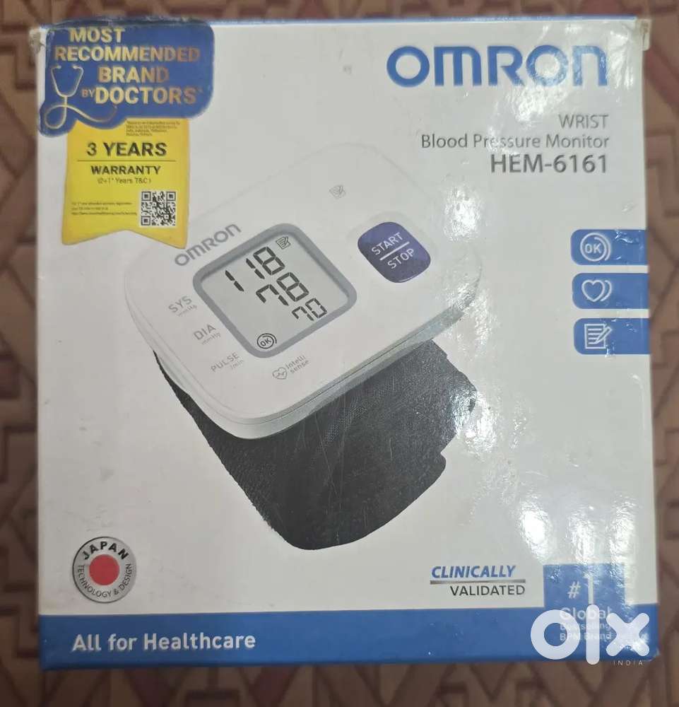 Omron Blood Pressure Monitor wrist type