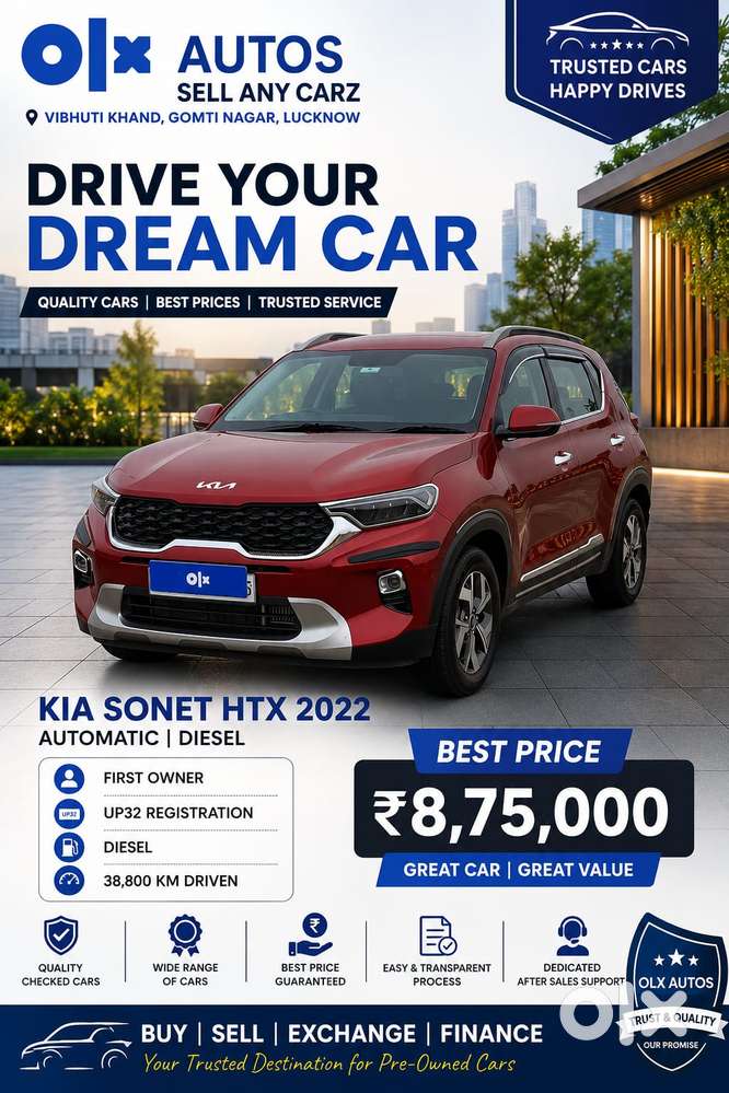 Kia Sonet Htx 1.5 Diesel, 2022, Diesel