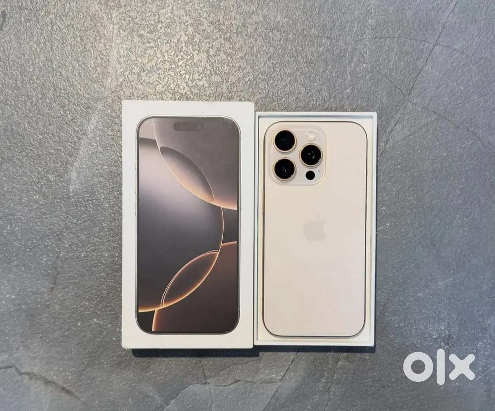 IPHONE 16 PRO 256GB IN DESERT TITANIUM COLOR WITH WARRANTY ACCESSORIES