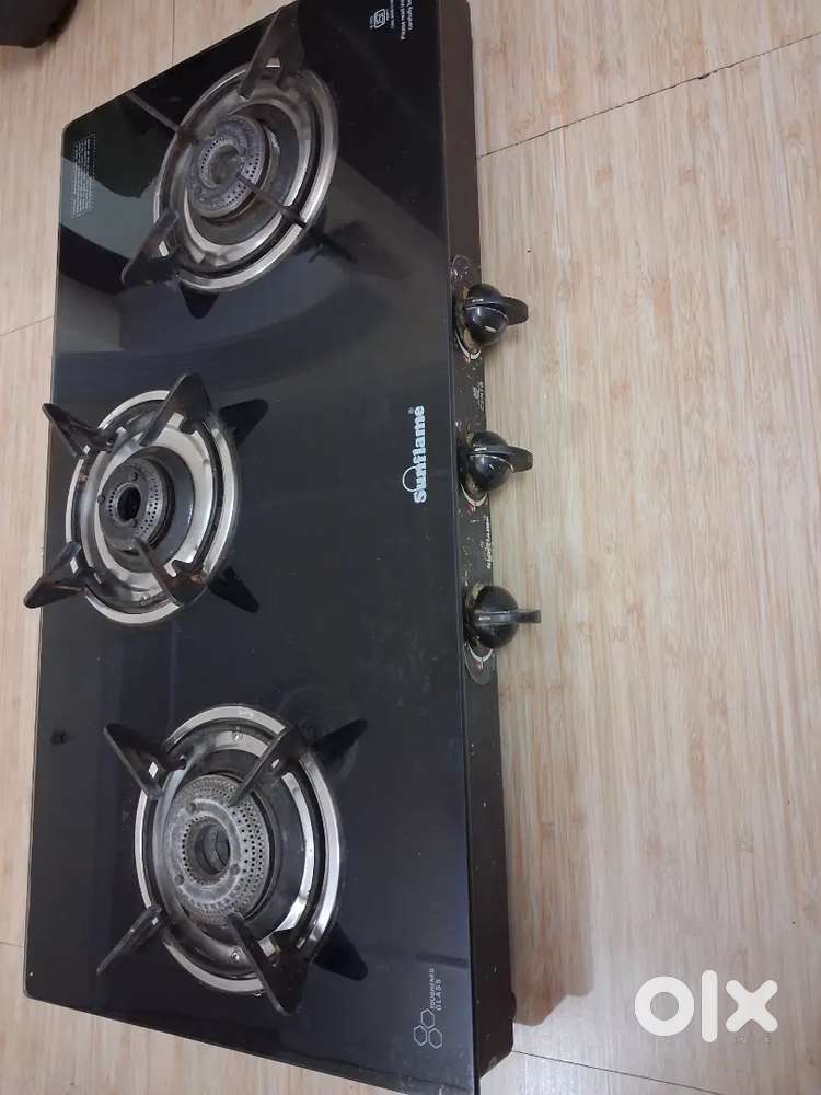 3 burner gas stove