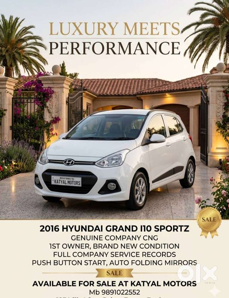 Hyundai Grand I10 Sportz Cng, 2016, Cng & Hybrids