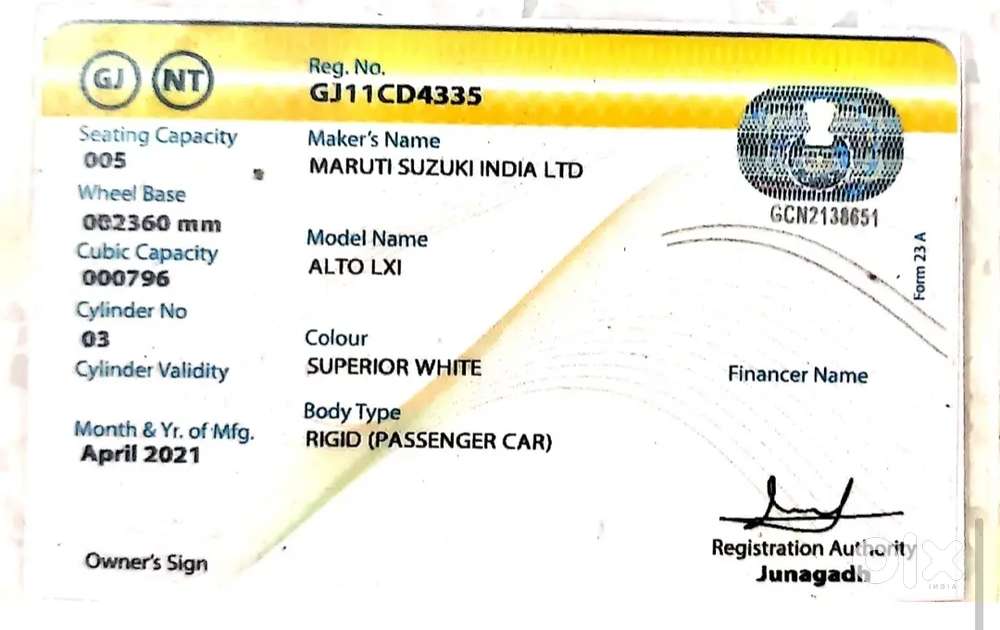 Maruti Suzuki Alto 0.8 Lxi 2021