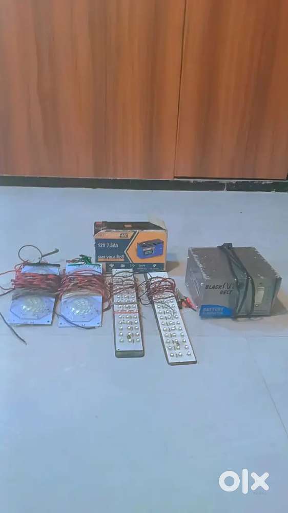 12V Battery, Charger & Bright LED Lights Complete Kit