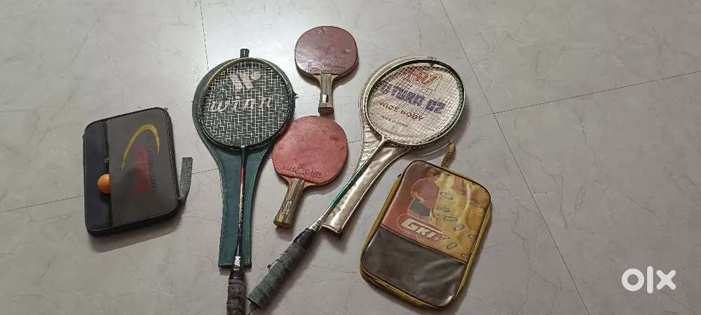 Badminton and Table Tennis Rackets Rs 150-  Rs 425