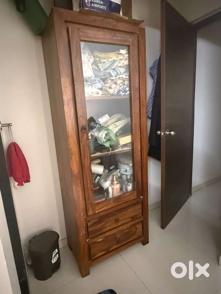 Solid wood dining table & cupboard
