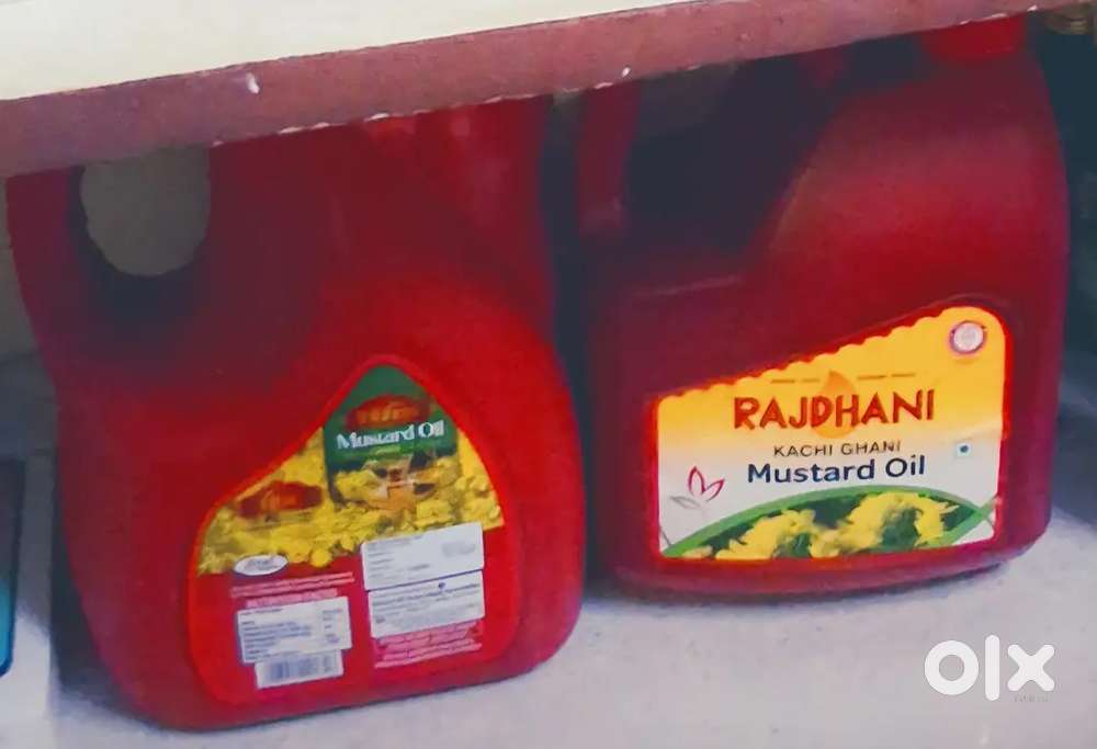 Mustard oil cans