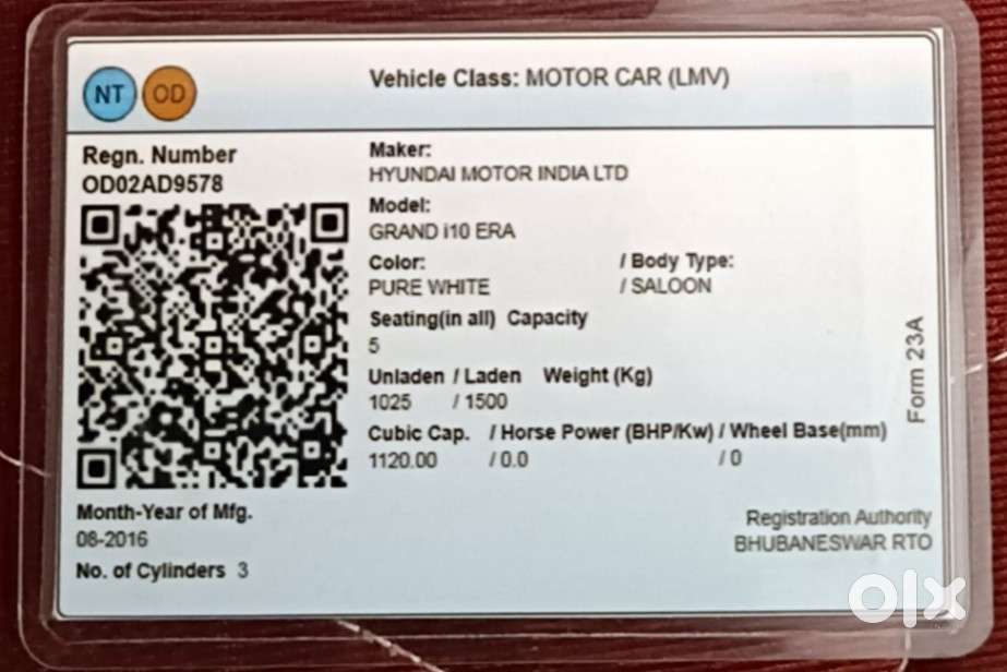 Hyundai Grand I10 Era 1.1 Crdi, 2016, Diesel