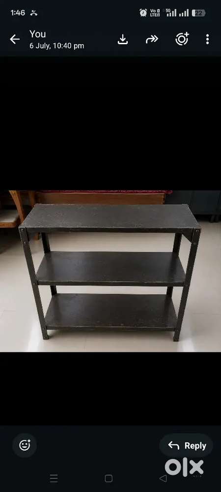 Book shelf iron