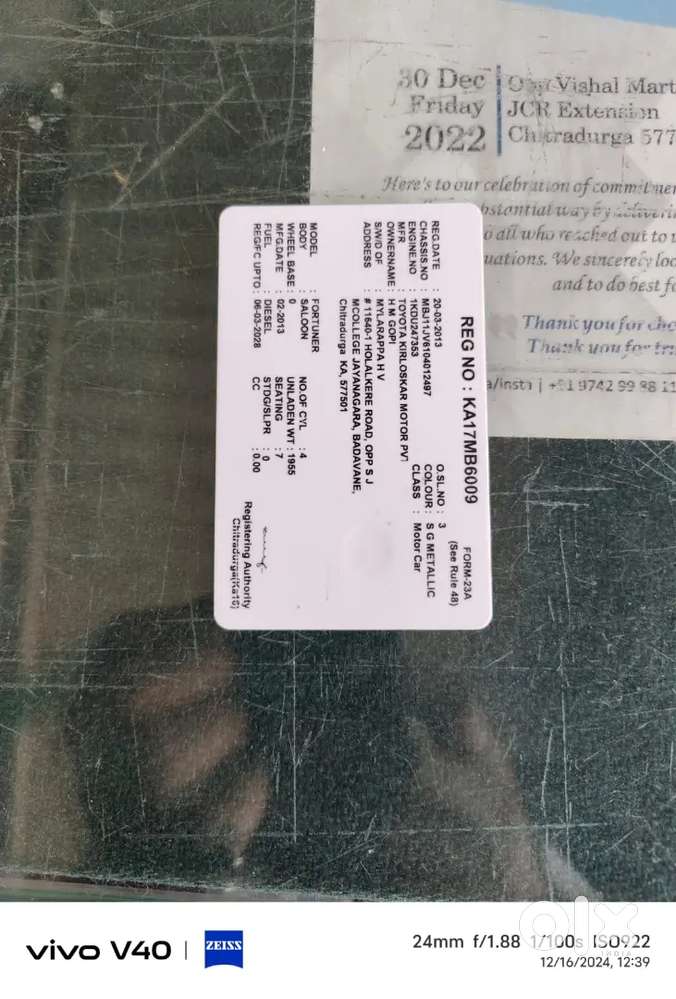 Toyota Fortuner 2013 Diesel Automatic