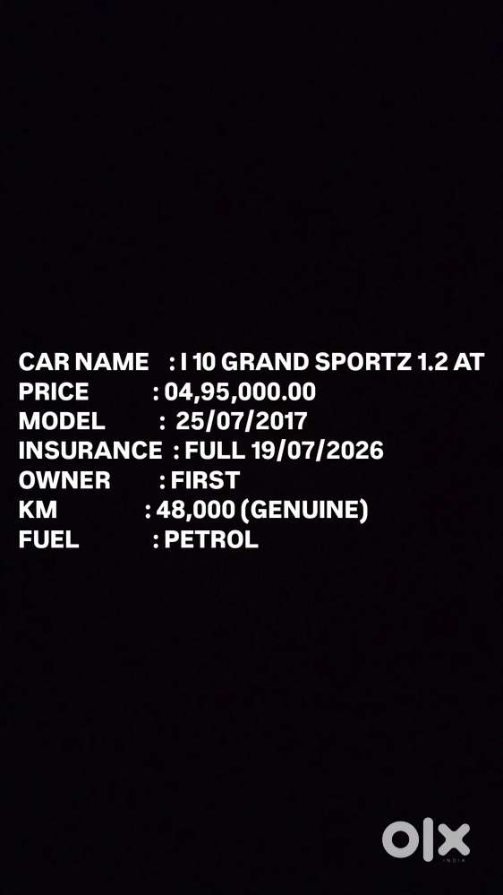 Hyundai Grand I10 2013-2016 At Sportz, 2017, Petrol