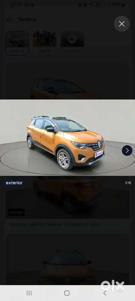 Renault Triber 1.0 Rxz 2021 Dual Tone