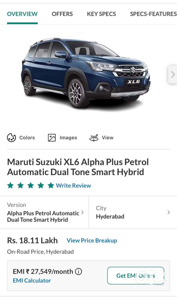2023 Maruti Xl6 1.5 Plus At