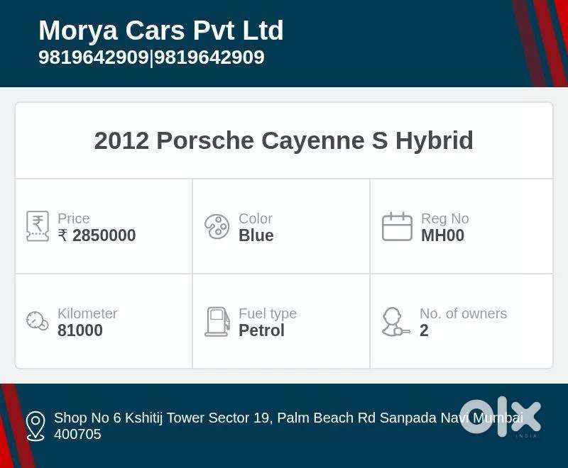 Porsche Cayenne, 2012, Petrol