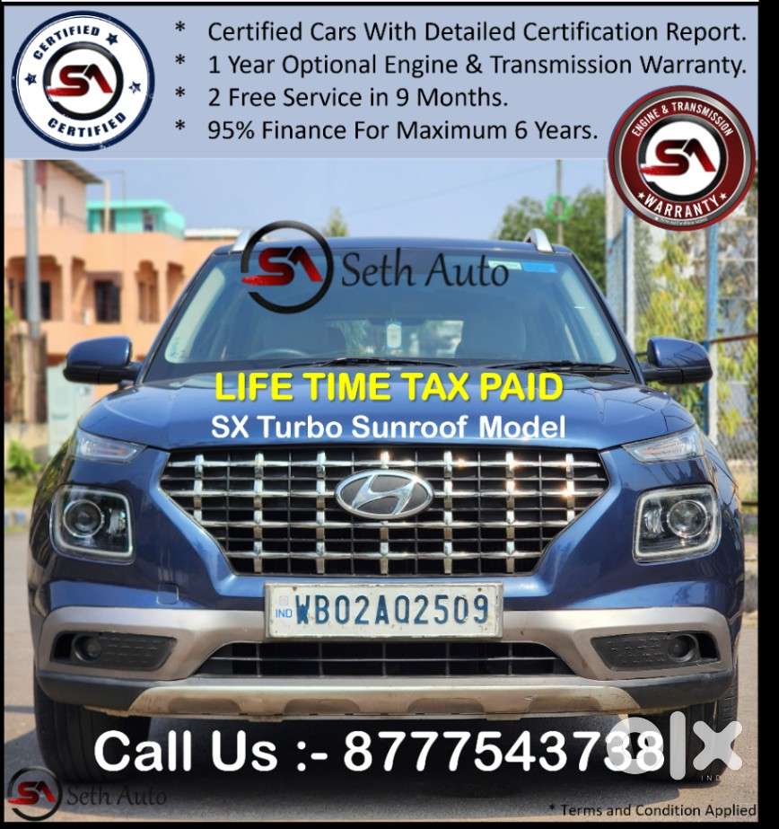 Hyundai Venue Sx Turbo, 2020, Petrol