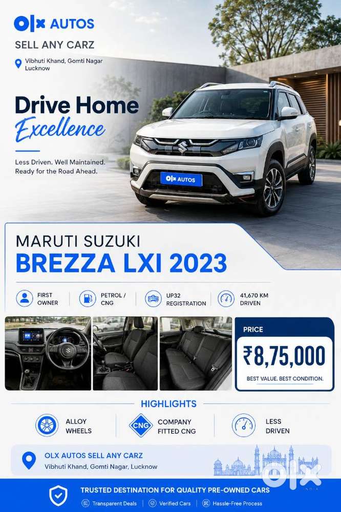 Maruti Suzuki Brezza 1.5 Lxi Cng, 2023, Cng & Hybrids