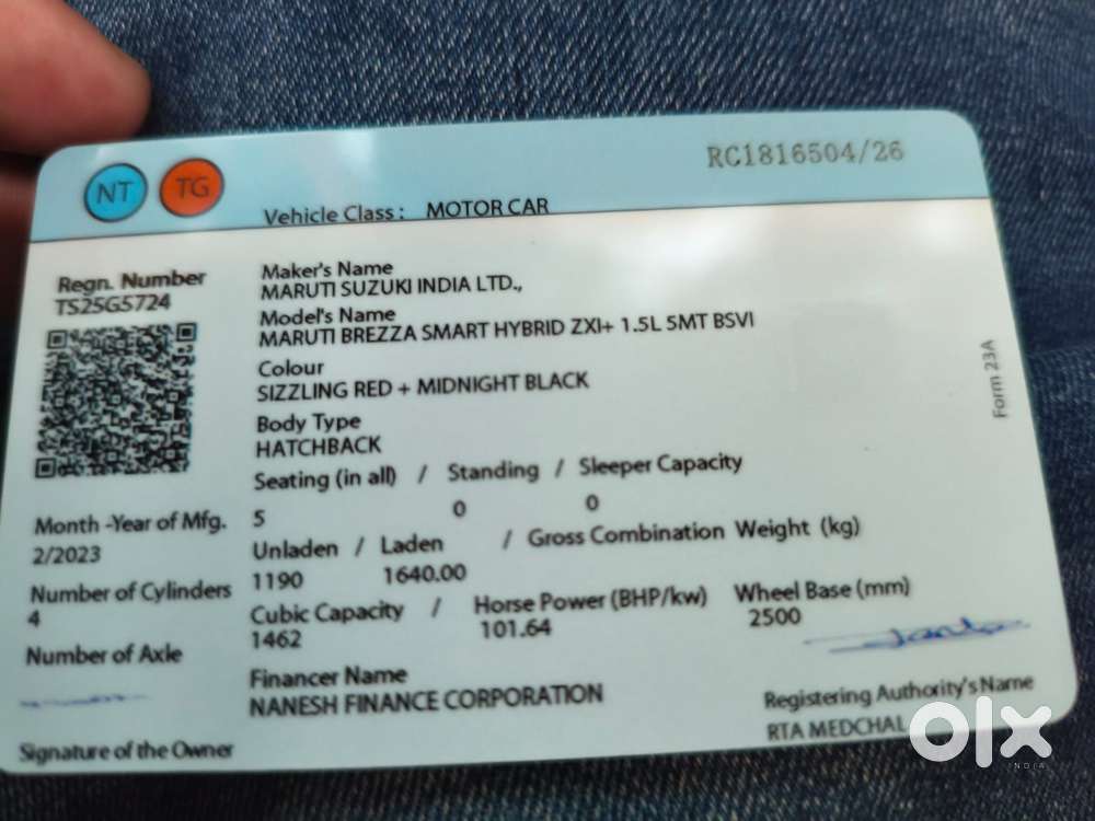 Maruti Suzuki Brezza 1.5 Zxi Plus Smart Hybrid Dual Tone, 2023, Petr..