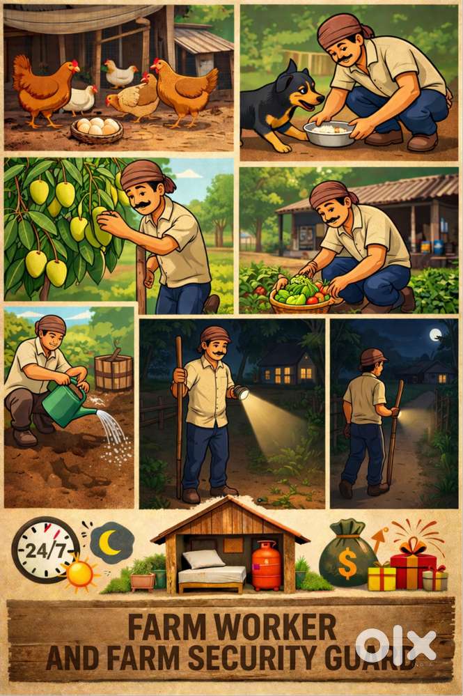 (FreeHousing) Farm Security Guard with Worker needed immediately ...