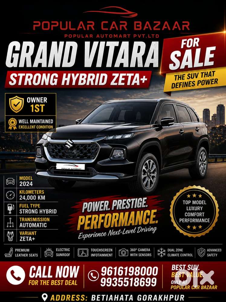Maruti Suzuki Grand Vitara 1.5 Zeta Plus Intelligent Hybrid Ecvt, 20..